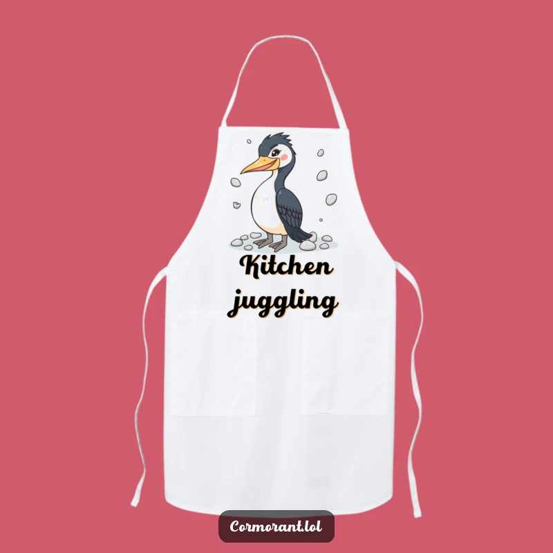 Funny Cormorant Chef Juggler Apron - Hilarious Cooking & Skill Gift!