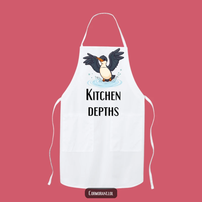 Funny Cormorant Fisherman Apron - Hilarious Kitchen & Outdoor Gift!