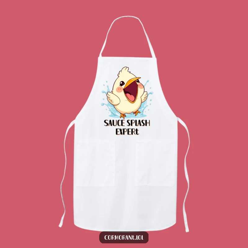 Funny Bird Splash Apron - Cheerful Wear for Kitchen Fun