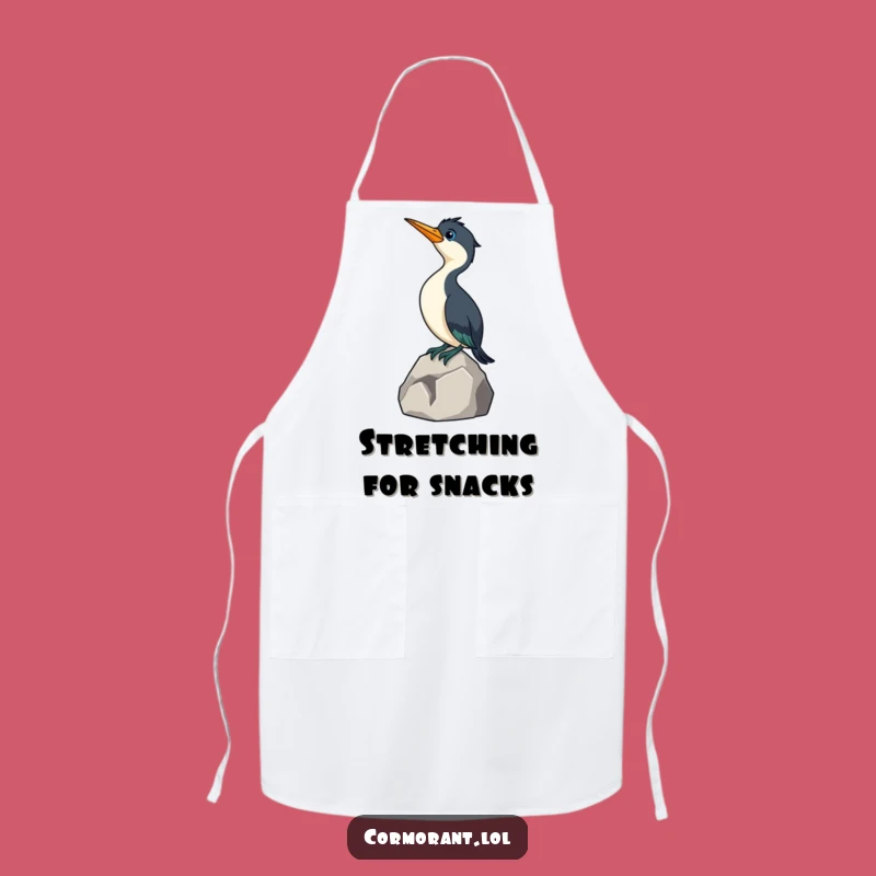 Funny Cormorant Apron: Kitchen Curious Bird Wear, Humorous Cooking Gift