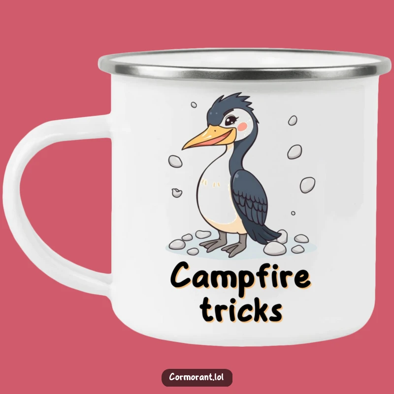 Funny Cormorant Performance Camping Mug - Hilarious Outdoor Skill Gift!