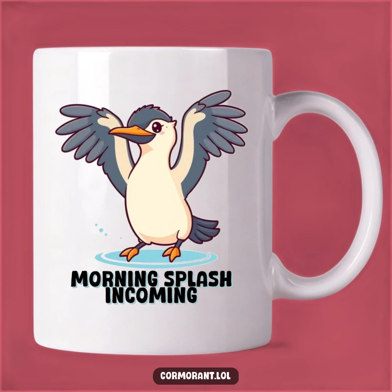 Funny Cormorant Dive Mug - Playful Bird Gift For Water Lovers
