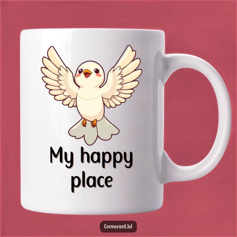 Funny Soaring Bird Mug: A Sleek Avian Delight, Perfect Funny Gift!