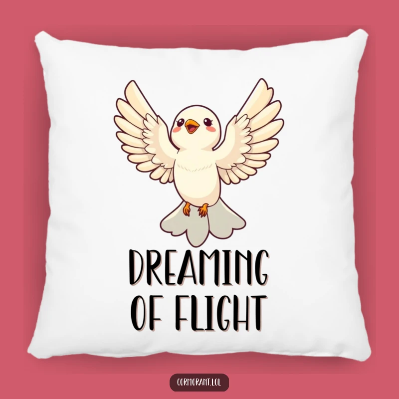 Funny Soaring Bird Pillow: Cozy Up with This Hilarious Avian Companion, Great Funny Gift!