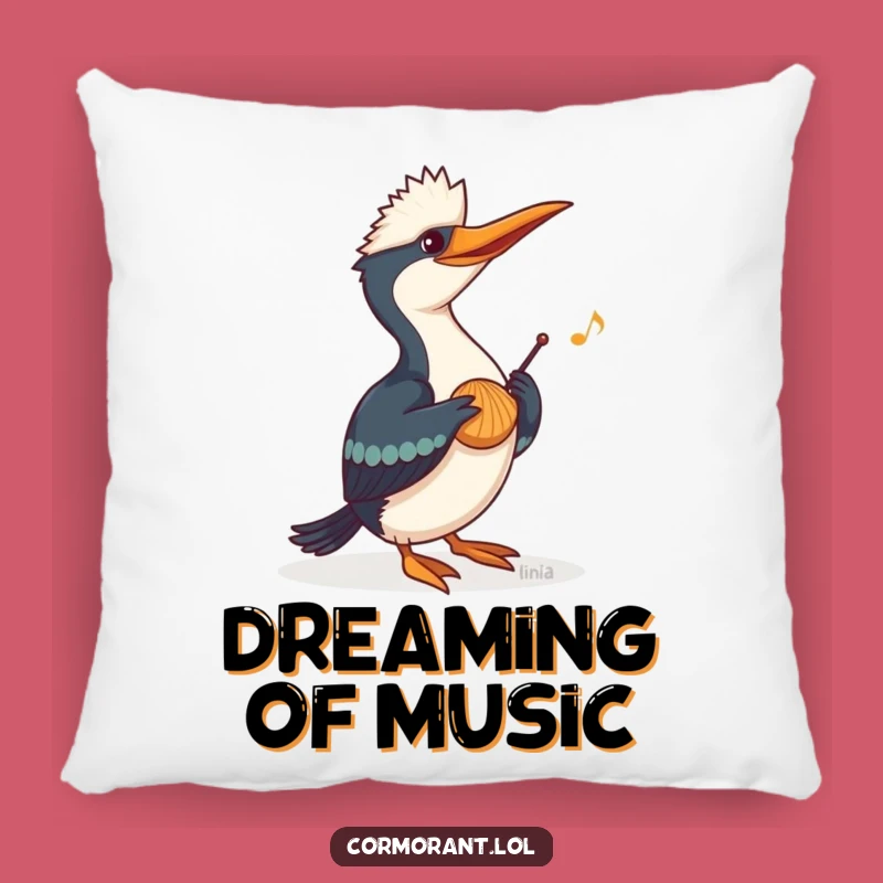 Funny Cormorant Music Pillow: Cozy Comfort for Melodious Dreams