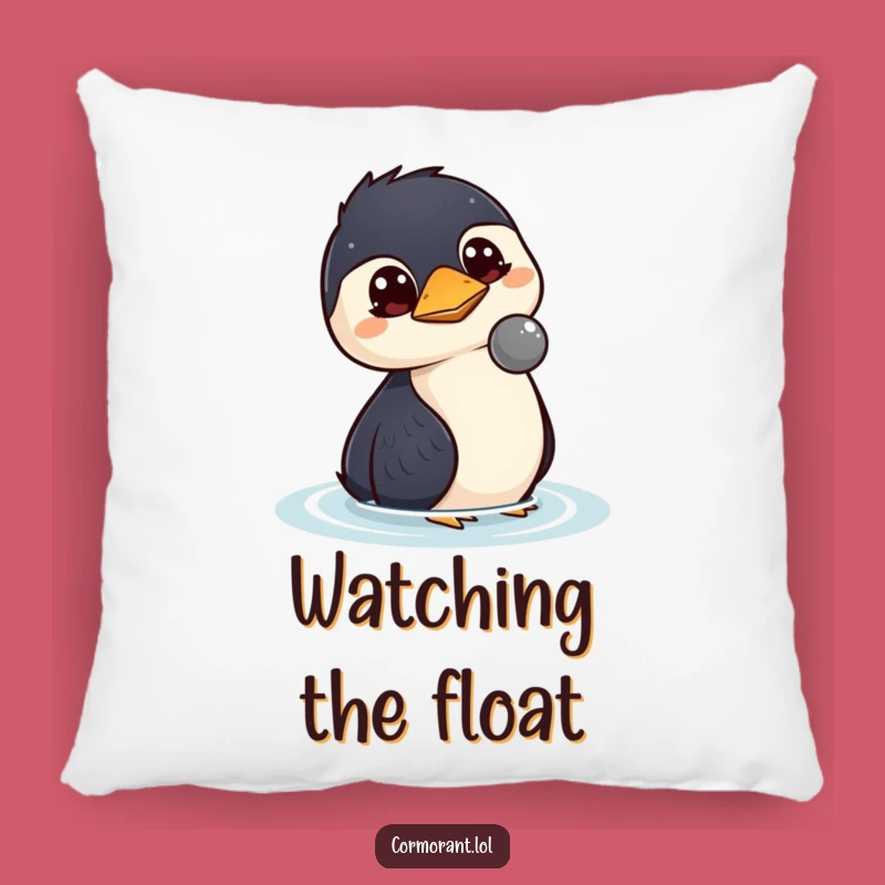 Soft Funny Kawaii Cormorant Pillow: Cuddle Up with Curiosity!