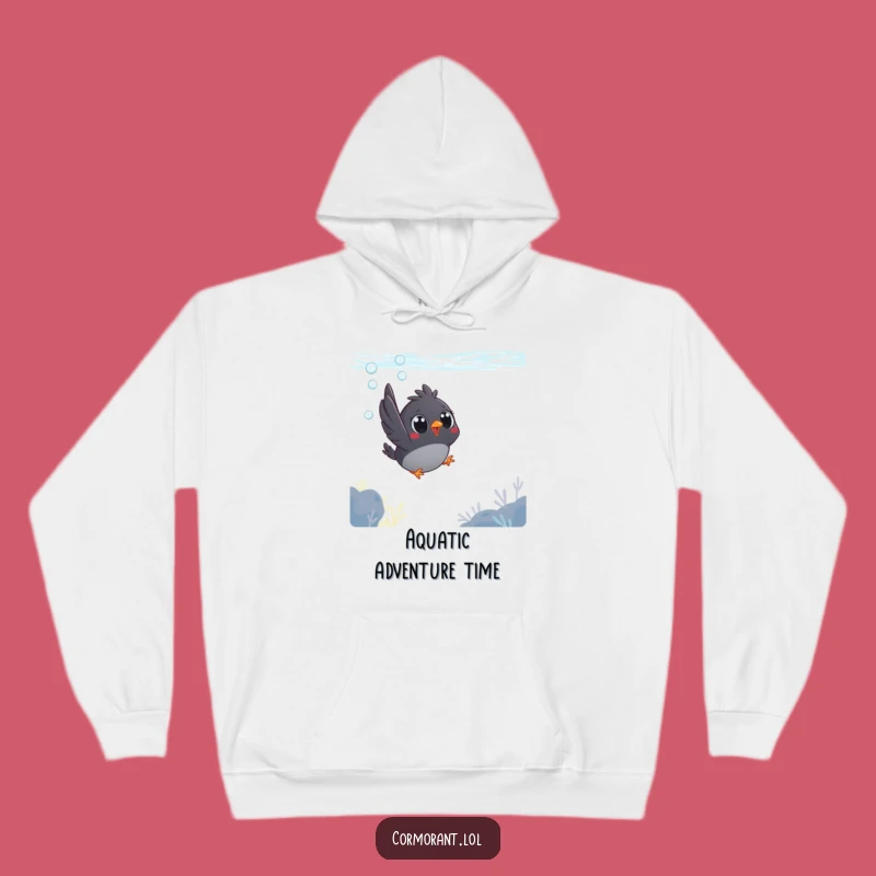 Funny Bird Dive Hoodie - Cozy & Quirky Underwater Bird Wear