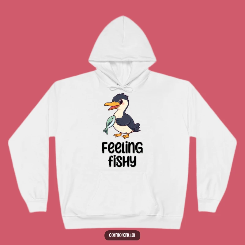 Funny Cormorant Fish Hoodie - Cozy & Proud Catch Apparel