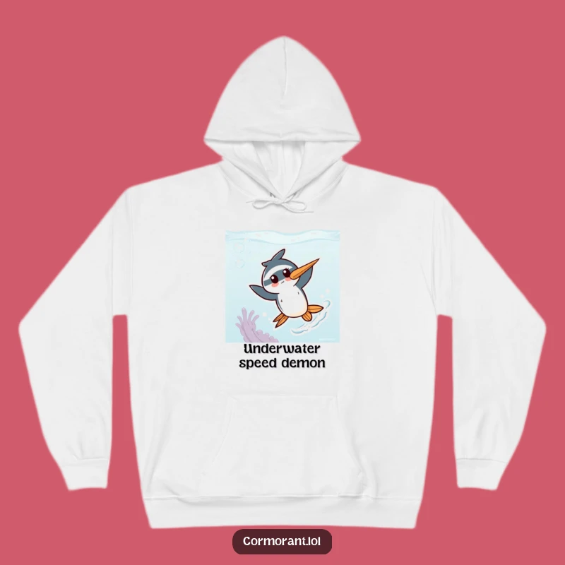 Funny Kawaii Cormorant Hoodie: Cozy, Energetic Bird Gear for Fun