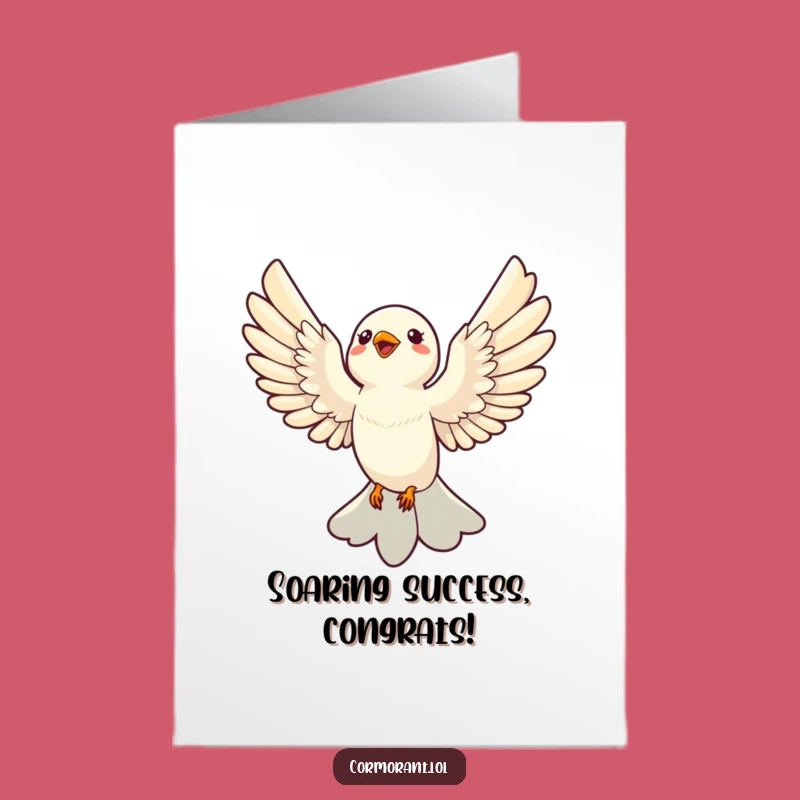 Free Printable Congrats Card: Sleek Bird Soaring - Your Funny Downloadable Gift