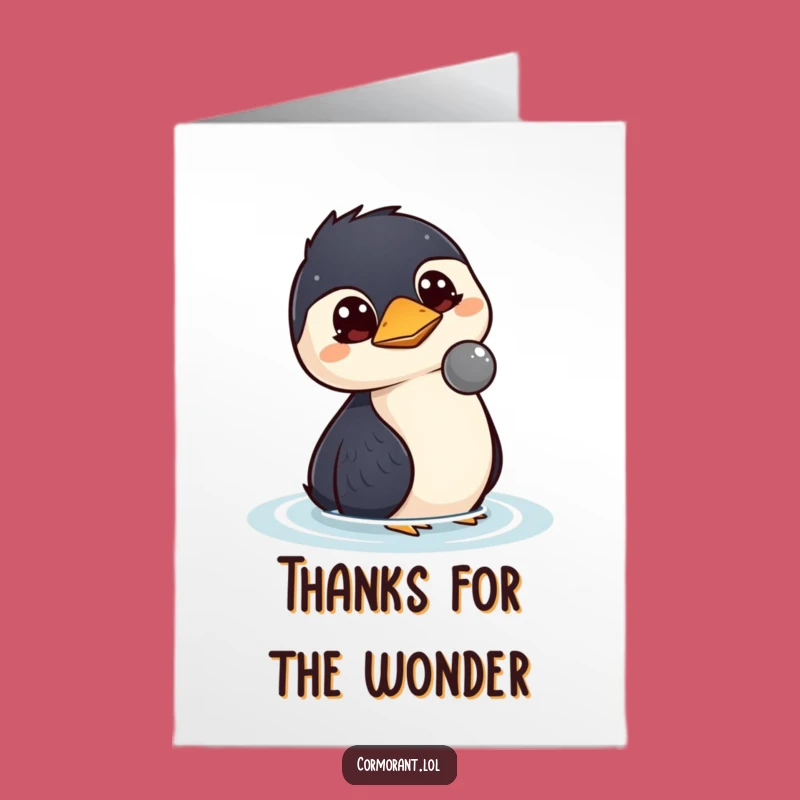 Free Printable Thank You Card: Cormorant Curious Watch Downloadable