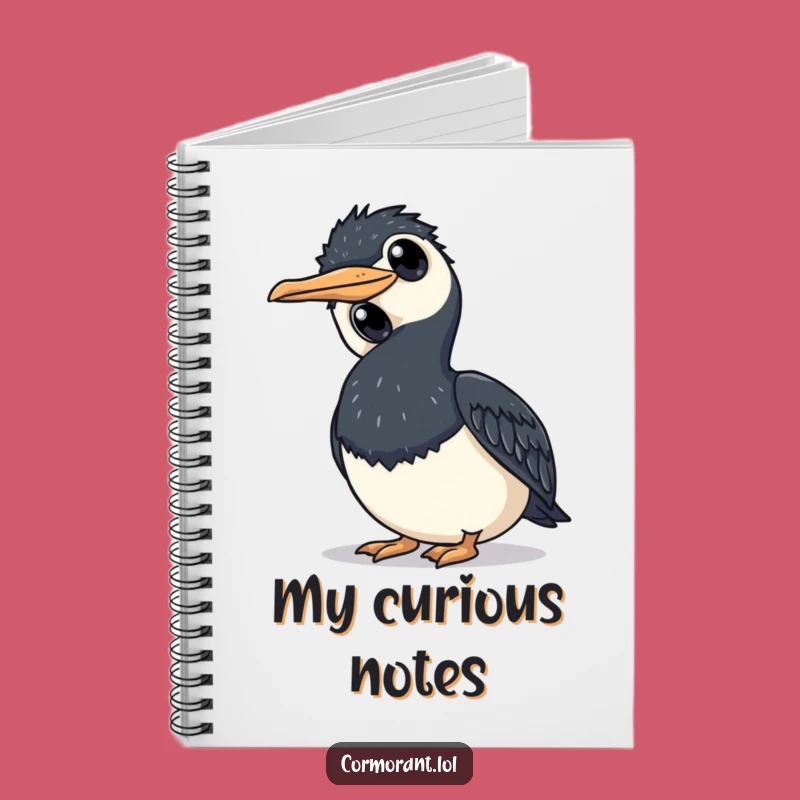 Funny Cormorant Curious Thoughts Notebook - Hilarious Journal for Ideas!