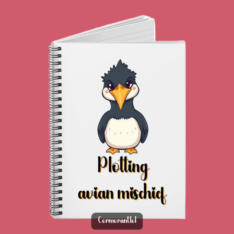 Funny Cormorant Squawk Notebook: Kawaii Bird Journal, Perfect Humorous Gift!