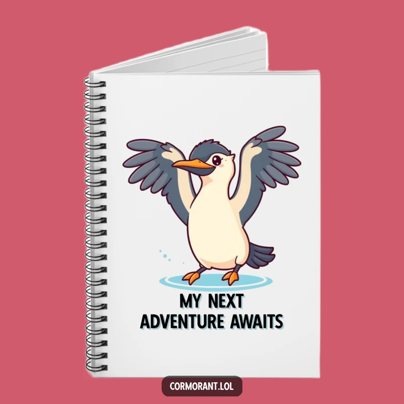 Funny Cormorant Dive Notebook - Jot Down Playful Ideas