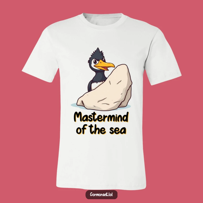 Funny Cormorant Grin T-Shirt: Sly Bird Apparel for a Cheeky Look