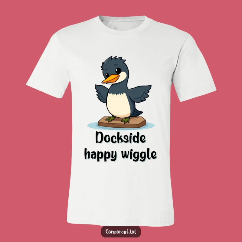 Funny Kawaii Cormorant Wiggle T-Shirt: Wearable Happiness