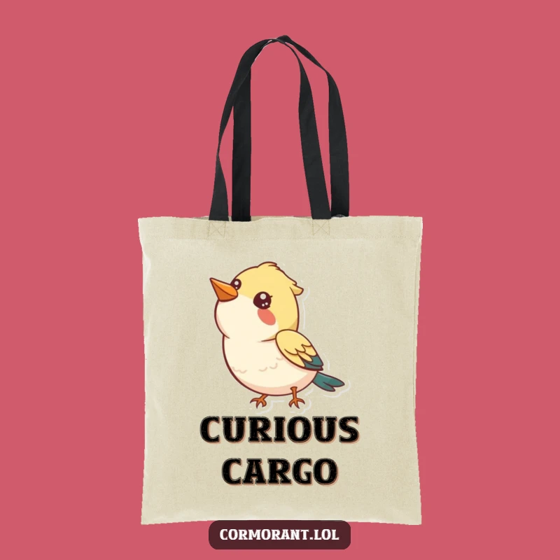 Funny Curious Bird Tote Bag: Carry Your Curiosity, Fantastic Funny Gift!