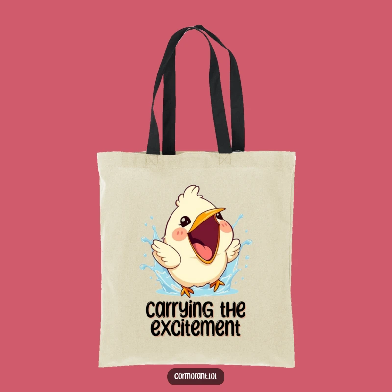 Funny Bird Splash Tote Bag - Cute Carry-all for Cheerful Souls