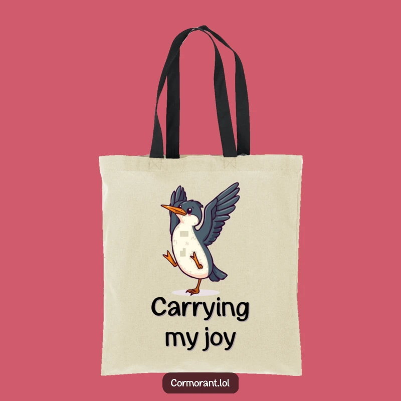 Funny Cormorant Dance Tote Bag: Carry Your Joy Everywhere!