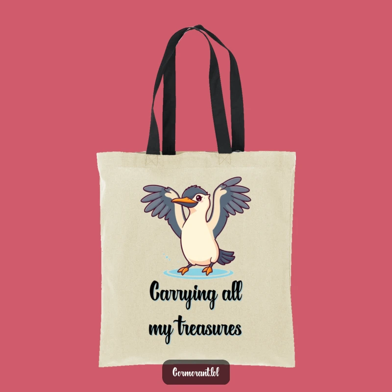 Funny Cormorant Dive Tote Bag - Carry Your Playful Spirit