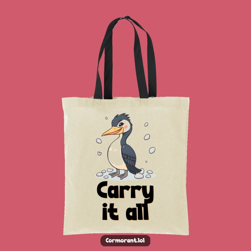 Funny Cormorant Talent Tote Bag - Hilarious Juggling & Bird Lover Gift!