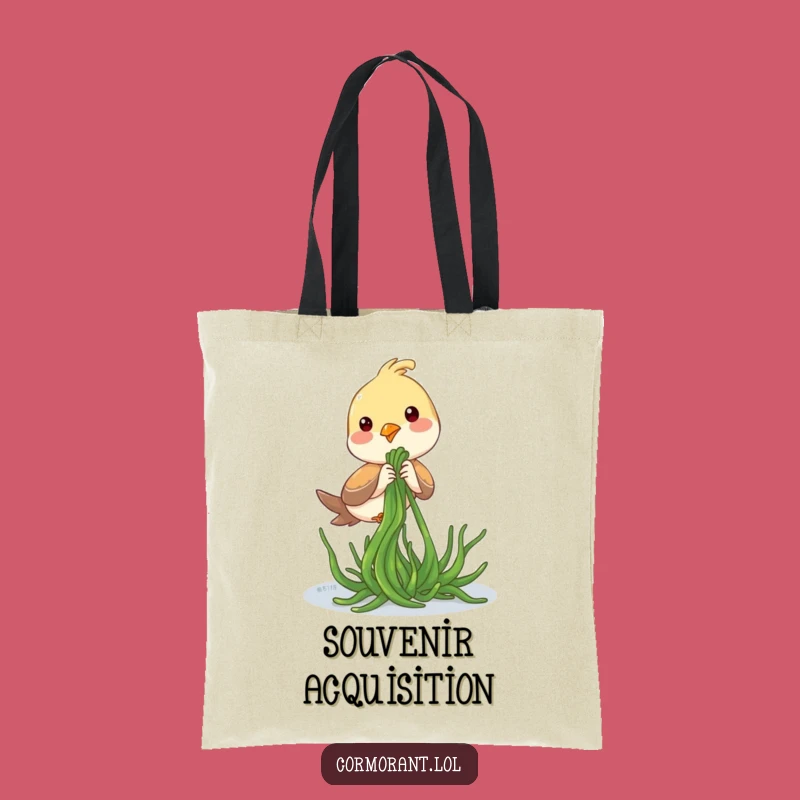 Funny Seaweed Bird Tote Bag: Carry Your Laughs to the Beach, Great Funny Gift!
